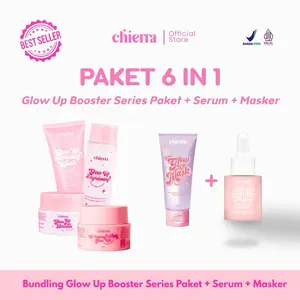 Bundling Skincare Paket Glow Up Booster Series Paket Best Seller untuk mencerahkan kulit
