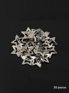 20pcs Pasadores para el cabello de mujer con diseño de estrella linda, Verano 2024 Casual Nuevos pasadores de color liso, Accesorios para el cabello Y2k de moda para decoración de peinados diarios