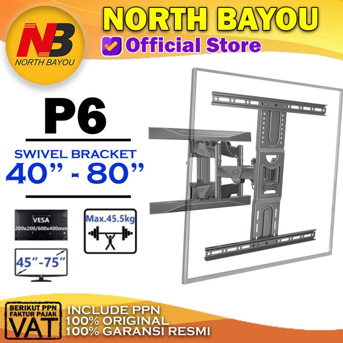 Gambar Breket Bracket Brecket TV LCD LED NB P6 North Bayou BREKET LCD NBP6 dari North Bayou Indonesia Kota Administrasi Jakarta Utara Tokopedia