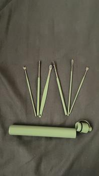 Product Review of Pencungkil Kotoran Telinga Mudah Alih, 6 Keping / set, Penyingkiran Lilin, Kit Tindik Keluli Tahan Karat, Sudu Kuret Tahi Telinga, Penjagaan Telinga, Pembersih Telinga from @**u 0