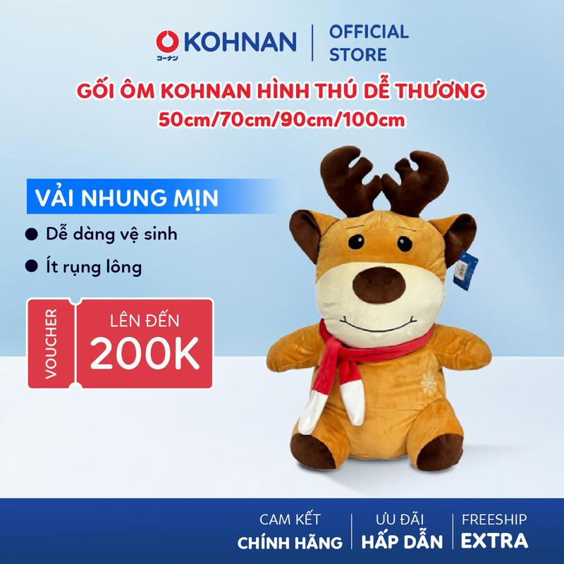  Gối ôm KOHNAN hình thú dễ thương 50cm 90cm 100cm 