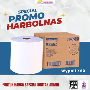 WYPALL X60 Lap Industri Kimberly Clark Jumbo Roll 900 Lembar (93495)