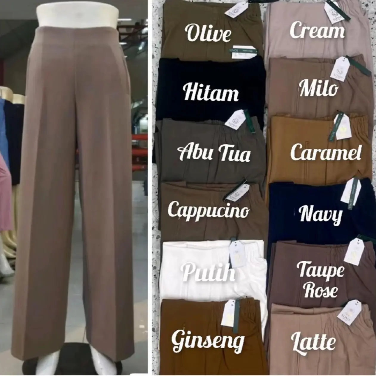SONIA Kulot  super premium 1731 Nyaman Wanita Panjang Formal Celana