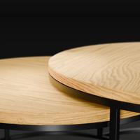 Gambar ROULED - Nested Coffee Table / Meja Tamu Tumpuk Minimalis/ Industrial Coffee Table  | XIONCO - Diameter 70 dari xionco Kota Tangerang Selatan 5 Tokopedia