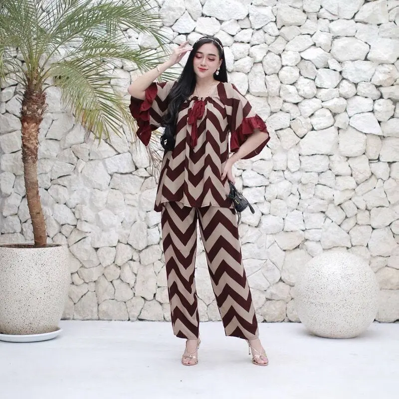 ￼SETELAN ONE SET ZIG ZAG || RAYON SUPER GRDAE A || MODEL FUJI || BUMIL LD 110 1