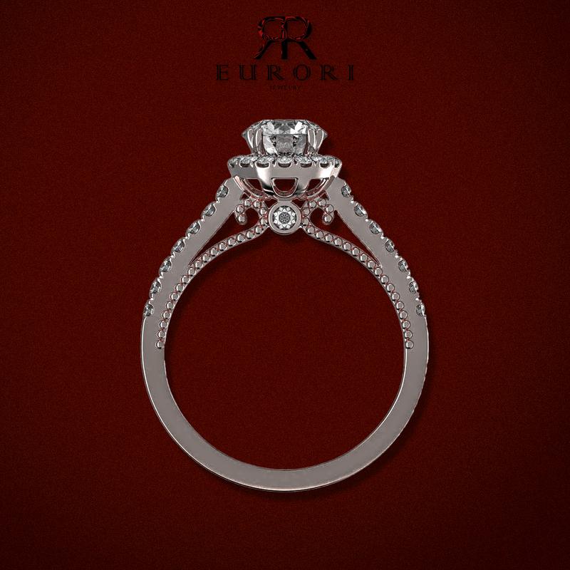 Nhẫn nữ cầu hôn Eurori chủ 6ly đính đá cao cấp lấp lánh sang trọng Nhẫn bạc nữ cầu hôn basic sang trọng Nhẫn nữ đơn giản sang trọng