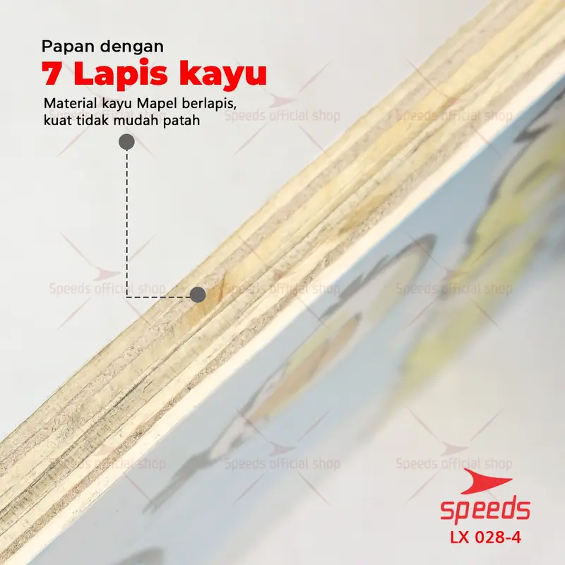 SPEEDS Mainan Skateboard Anak Full Set Anak2 Kids Kayu Canada Papan Roda PVC Outdoor 028-2406 7
