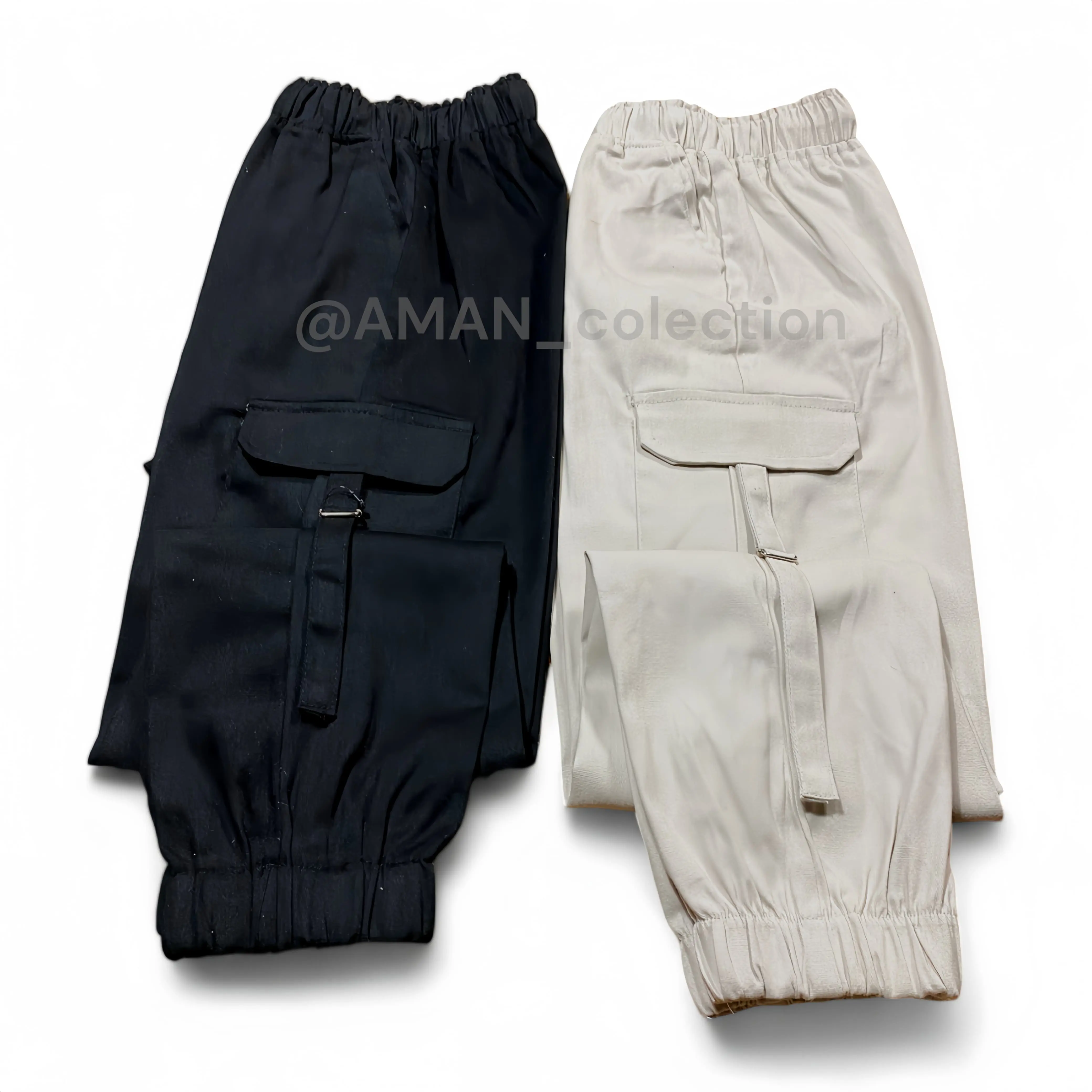 AMAN_Celana Cargo Jogger Bahan katun Twill Melar Sport Regular Celana Kantong cargo  Panjang Baggy Tebal Nyaman