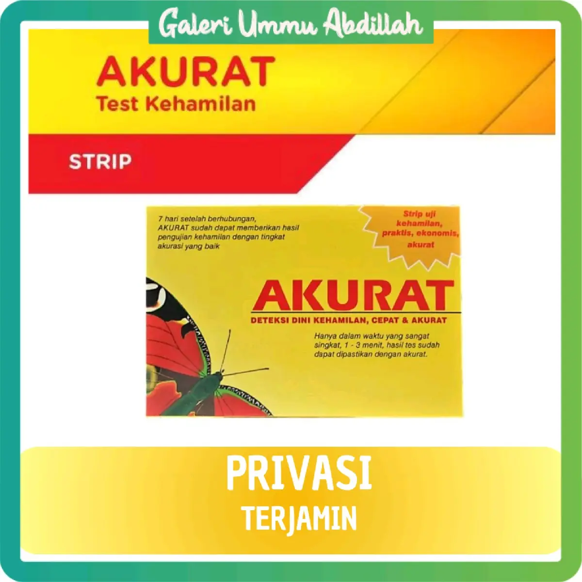Akurat Strip - Alat Tes Kehamilan - Tespek Akurat