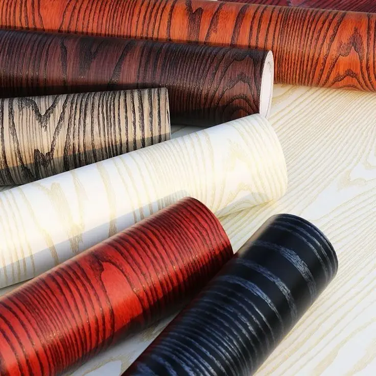 Stiker Wallpaper Kayu Anti Air Tahan Lama Untuk Meja Lemari Ukuran 1 meter x 45 cm