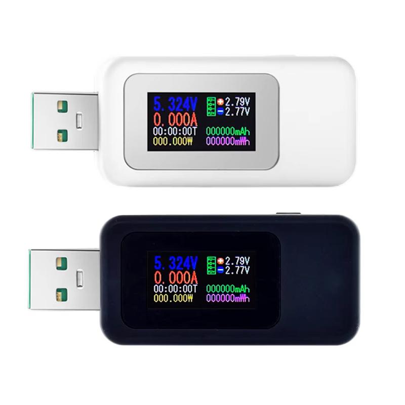 Máy Kiểm Tra Dòng Điện / Điện Áp USB, KWS-MX18L, Đồng Hồ Đo Dòng Điện / Điện Áp, Đồng Hồ Đo Điện Áp KWS-MX18L, DC, Đồng Hồ Đo Vôn Kế Kỹ Thuật Số, Máy Kiểm Tra USB, Đồng Hồ Đo Thời Gian, Màn Hình Hiển Thị Dung Lượng Pin