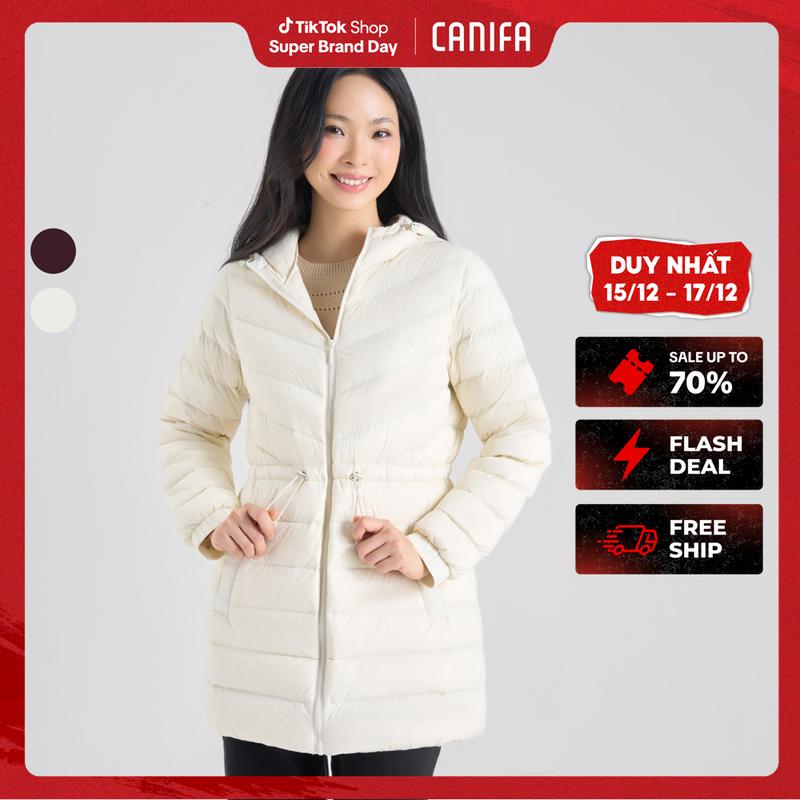   SBD 15-17 12  Áo khoác lông vũ nữ CANIFA 6OT24W010 