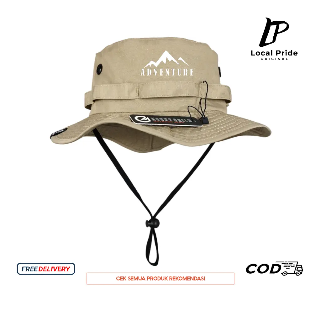 Bucket Hat Topi Rimba Simple Style Unisex Outdoor