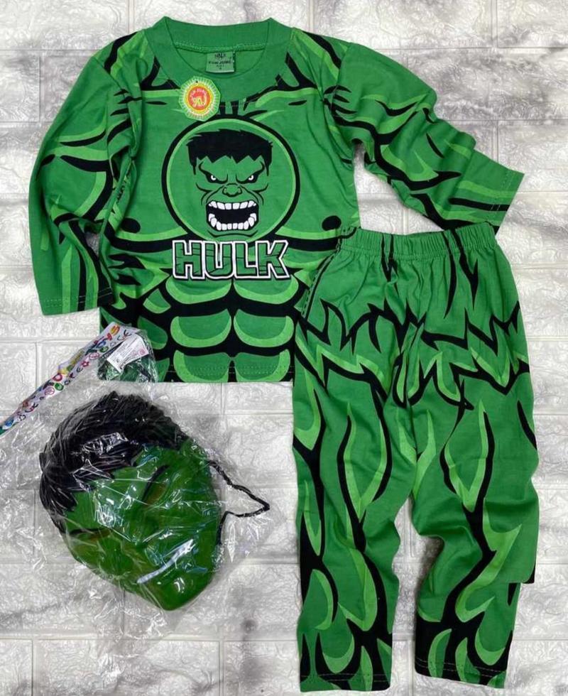 Product Introduction of KAOS PANJANG ANAK HULK SETELAN PANJANG ANAK HULK BISA DITAMBAH TOPENG Fashion 2