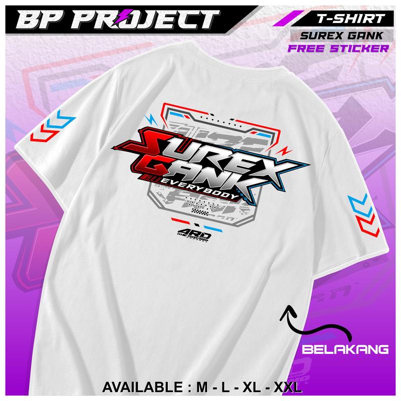 Kaos Surex Gank Supermoto Herrex Gank Driver CRF KLX Dtracker KTM Distro Cutton Combed 30s Pria Wanita - Baju, Katun 5