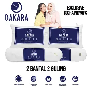 [Exclusive IschaIndyOfc] [PO DIKIRIM 15 HARI] 2 BANTAL 2 GULING / 4 BANTAL TERMURAH SILICONE 100%