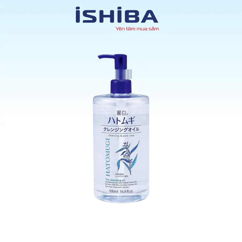 Nước tẩy trang Hatomugi dưỡng ẩm và làm sáng da chiết xuất ý dĩ Nhật Bản 500ml Cosmetic 0
