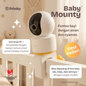 Baby Monitor / Baby Camera Mount Clamp for Baby Crib / Dudukan Kamera / Bracket untuk Keranjang Bayi Balita untuk Xiaomi Kuru Bardi TP-Link Tapo Ezviz IP Camera dll