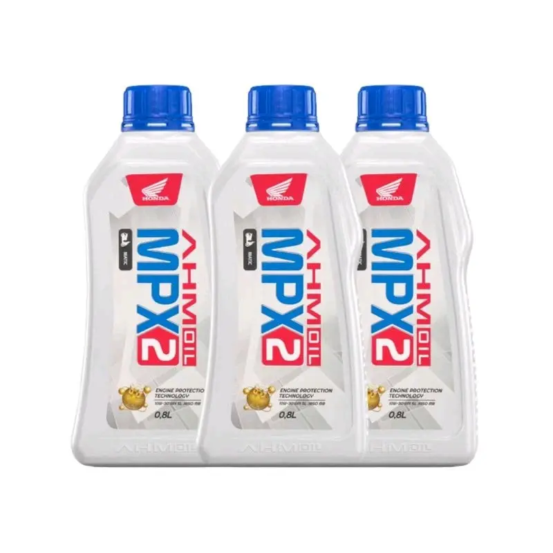 Paket Perawatan Mesin Motor Matic Honda  (3 pcs) Oli AHM Honda MPX2 10W-30 SL Honda AHM Oil Motorcycle 0
