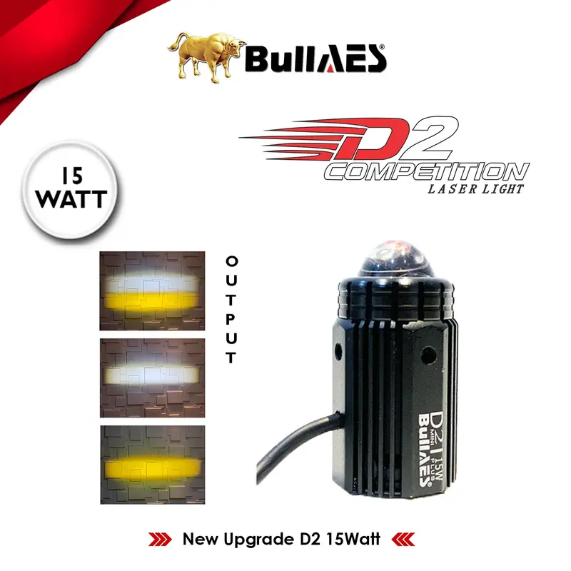 Lampu Tembak Laser Bullaes D2 Competition 15 Watt Devil Eye Car 2