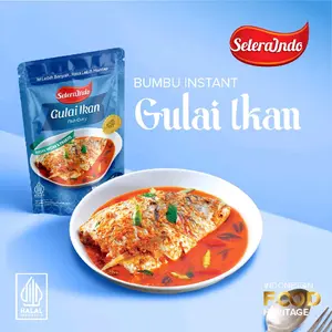 Seleraindo Bumbu Gulai Ikan Instan 200gr – Bumbu Gulai Seafood Khas Nusantara, Anti Amis, Praktis Siap Masak, Tanpa Pengawet, Halal
