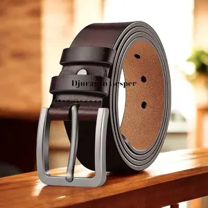 Ikat Pinggang Pria dan Wanita Gesper Model Jarum Lubang Sabuk Kulit Sintetis Premium