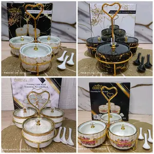 Wadah bumbu sambal Fiorenza cabang 3 tutup kaca MP-823 MH-823 LGM-823 AG-823