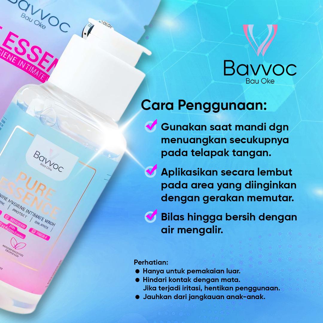 BAVVOC 3 Pcs Pure Essence Feminine Hygiene Wash Sabun Pembersih Kewanitaan Ekstrak Propolis Manjakani dan Niacinamide I BPOM
