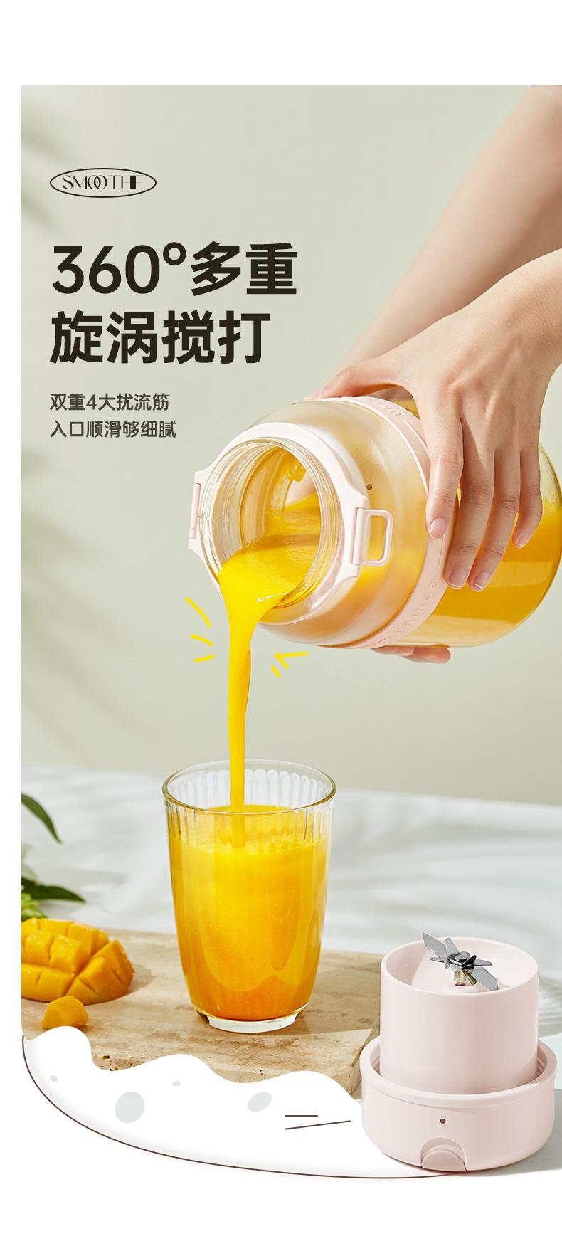Product Introduction of Uringo Gelas Jus Rumah Multifungsi juicer Kecil portable Elektrik Ton Jus juice bucket cup 33