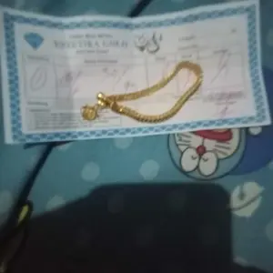 GELANG TANGAN WANITA MOTIF GELANG CANTIK MEWAH emas muda 3,5g free surat resmi dari toko