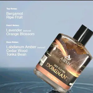 ABSH Pro Player Dominant Parfum Pria dengan Aroma Bergamot, Lavender, & Labdanum Amber Natural