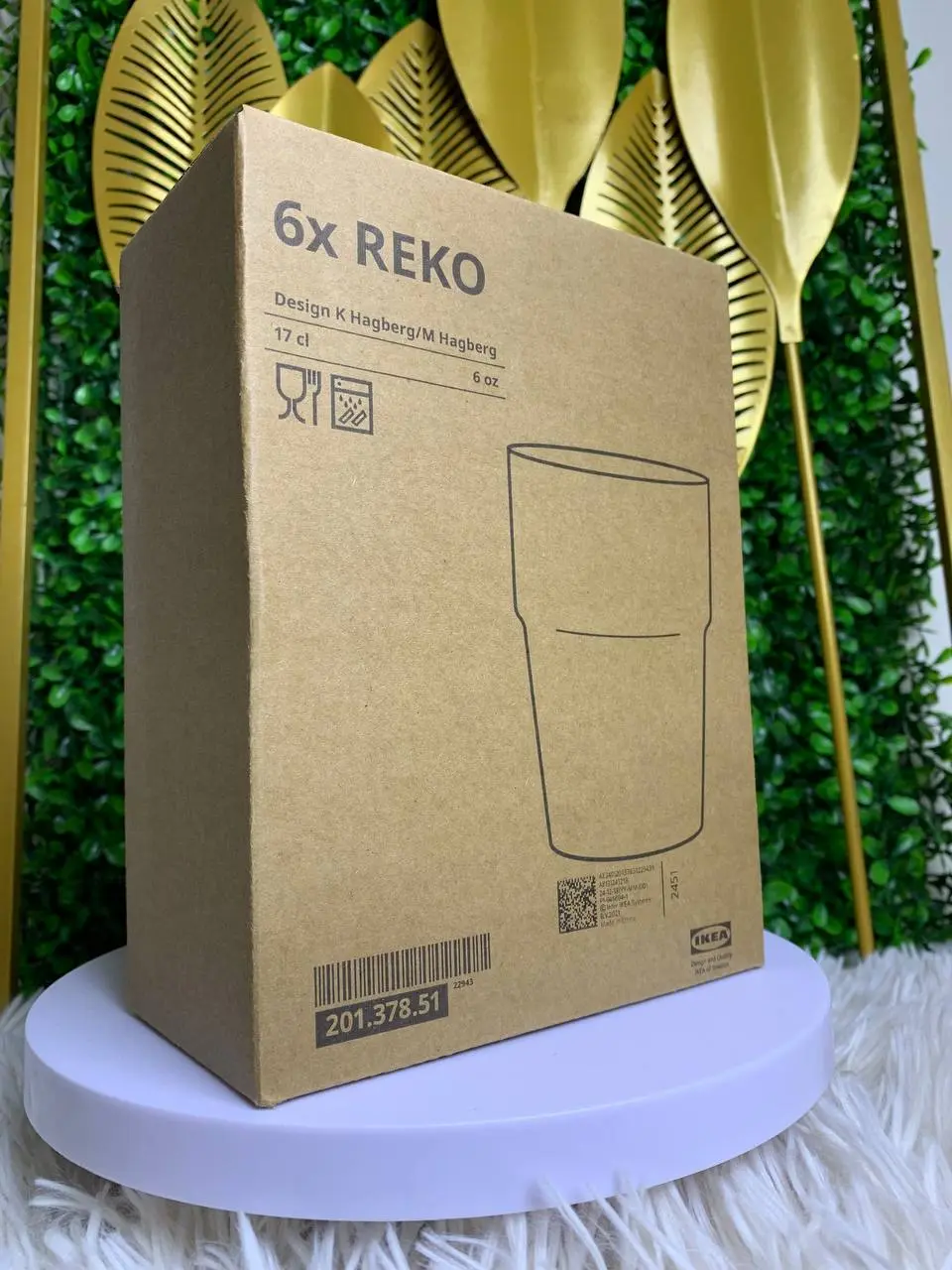 IKEA REKO GLASS SET 6 PIECES WITH BOX DRINKWARE SET - TikTok Shop ...
