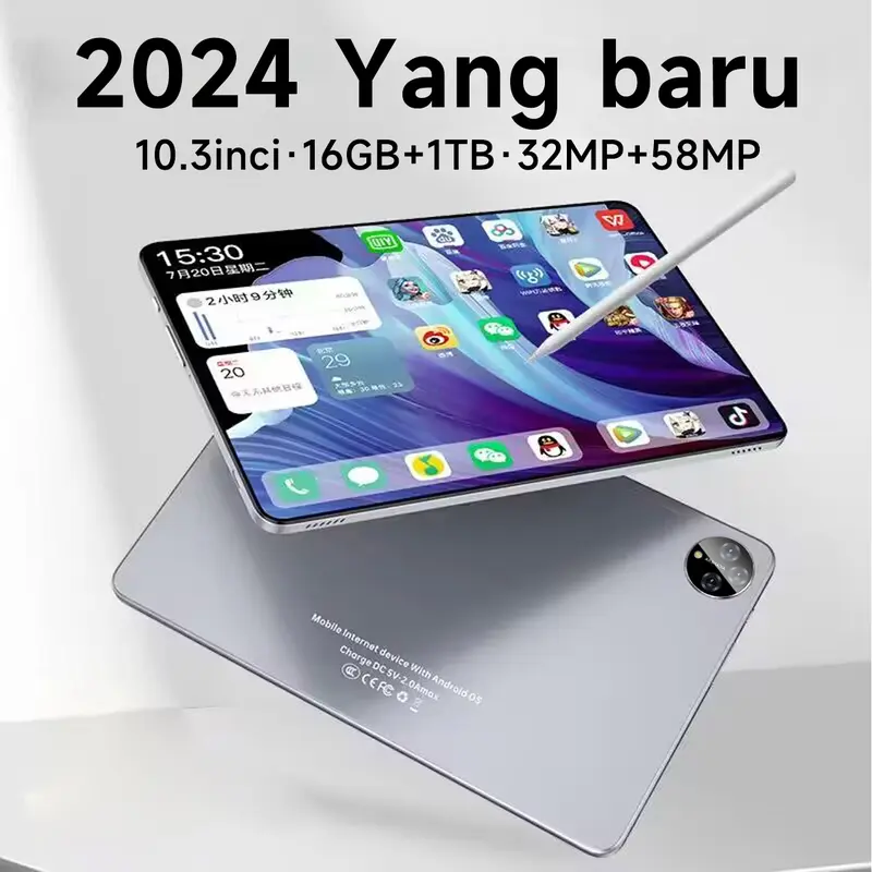 (Beli 1 Gratis 7+COD) 2024 Asli Baru 5G matepad H13 10.3" Tablet [16GB+1TB]|Pengalaman Pro LayaknyaPC|120Hz OLED Real Color FullView Display l Ultra-tipi| 0