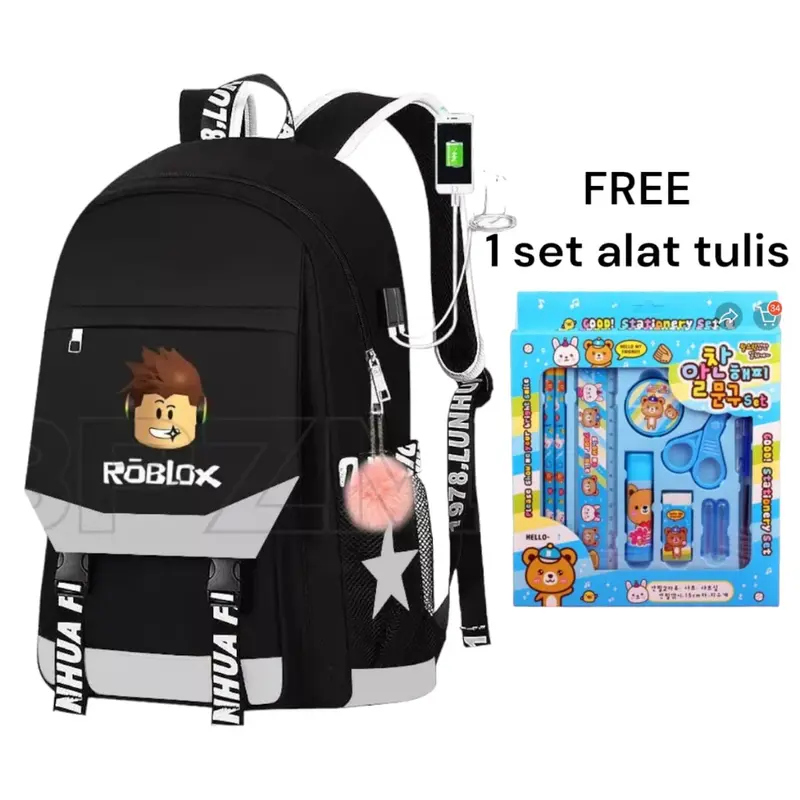 Roblox Tas Ransel Anak Sekolah Gaming Pria Wanita Tk Sd Bisa Bayar Ditempat ( COD ) Kualitas Tinggi Kualitas Tinggi 5