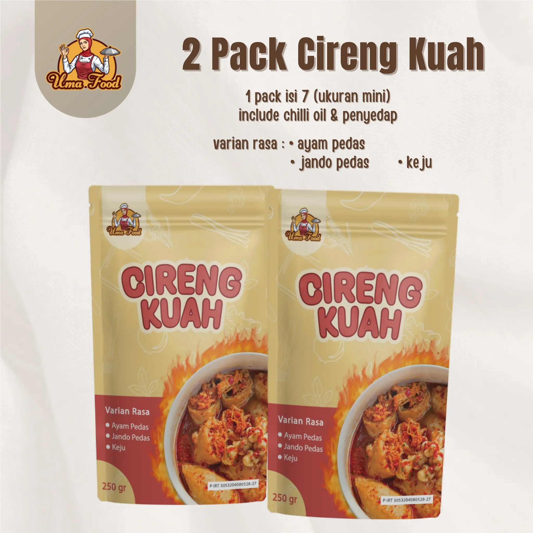 2 PACK CIRENG KUAH CHILLI OIL UMAFOOD