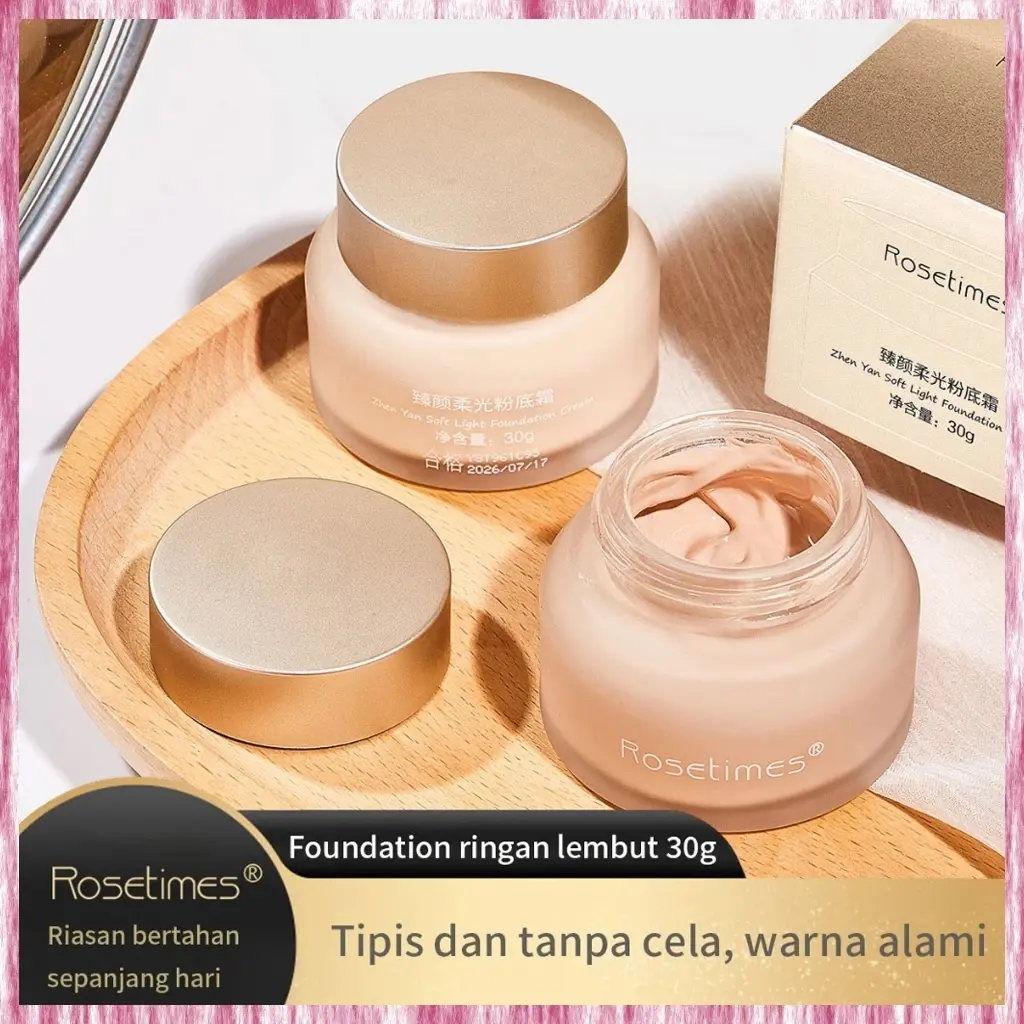 Mencerahkan warna kulit Full Coverage Matte Liquid Foundation 30 ML ringan makeup tahan 24 jam Oil-control BB Cream Foundation Cream Krim alas bedak ringan yang lembut BB CreamOil control Long Lasting Moisturizing Makeup Skin concealer tahan keringat