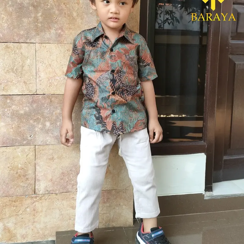 Baju Batik Anak Usia 1 sampai 12 Tahun Batik Anak Laki-laki Terbaru Katun 5