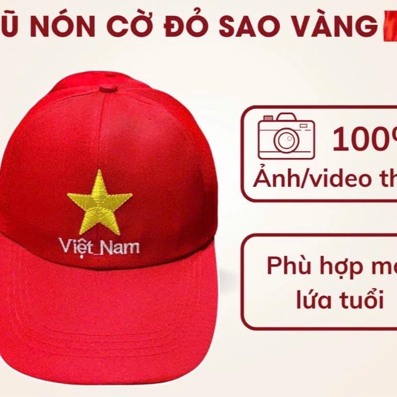 Mũ lưỡi trai thêu xao vàng Việt Nam ,nón kết đồng phục cho mọi lữa tuổi 5