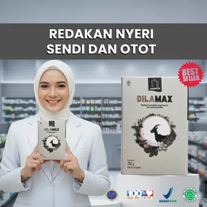 Nawavin Dilamax REDAKAN NYERI SENDI DAN OTOT  | Susu Kambing Membantu| Asam Urat, Rematik dan Nyeri Sendi Alami - 210gr - Bahan, Minuman, Milk Etawa