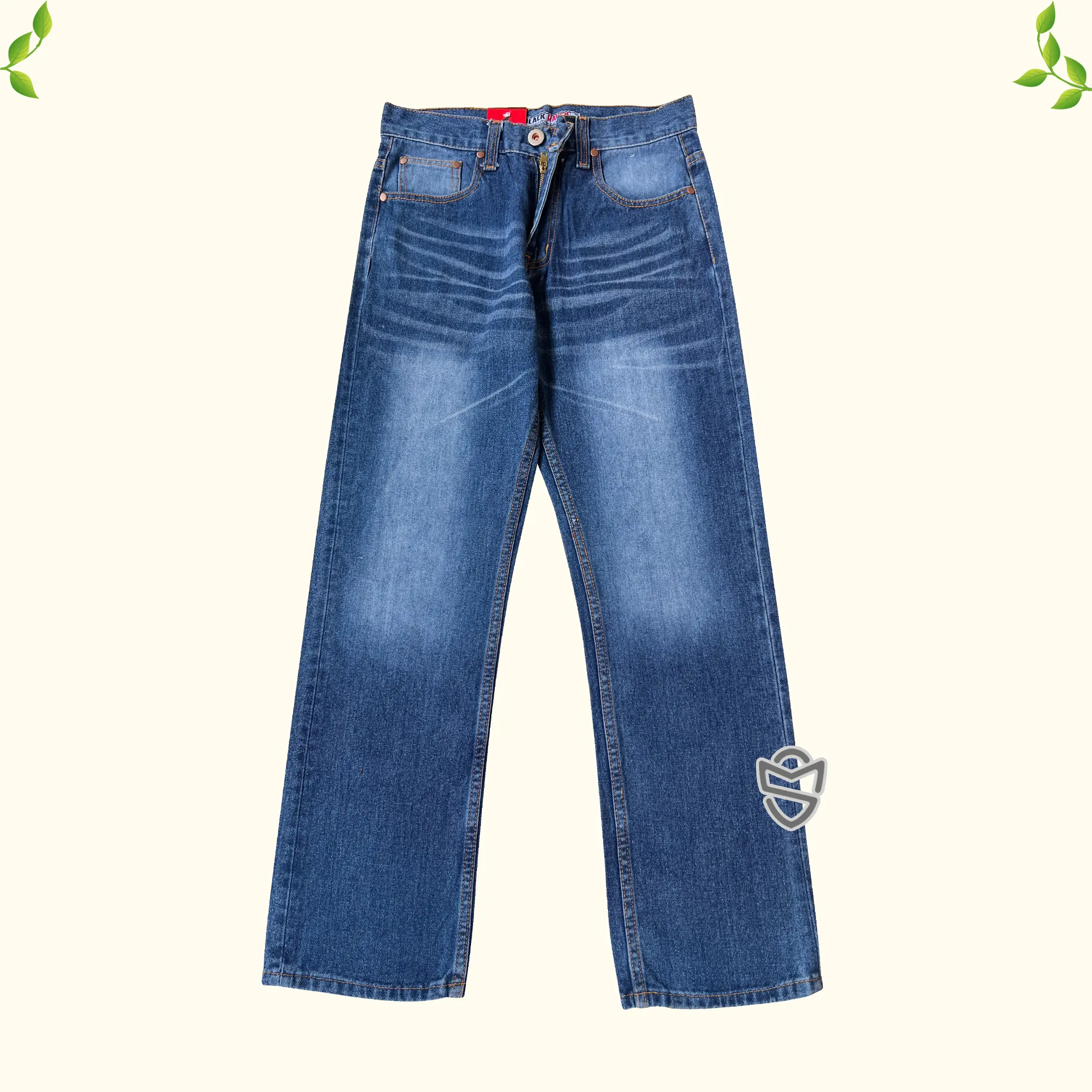 RAVEN Celana Baggy Pants Pria Jeans Gombrong Loose Fit