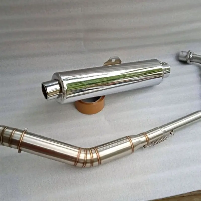 KNALPOT CKD STANDAR/BOBOK SATRIA FU SUPRA X 125 VIXION VERZA SONIC CB 150R Motorcycle 2