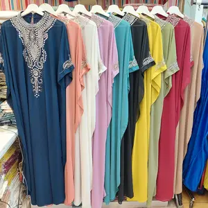 KAFTAN WANITA LEBARAN DUBAI FULL PAYET