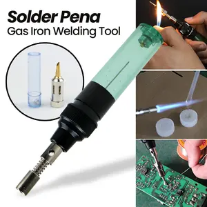 JHHTDZ Solder Pena Gas Iron Welding Tool 3 in 1 1300C - HT-F01 - Black