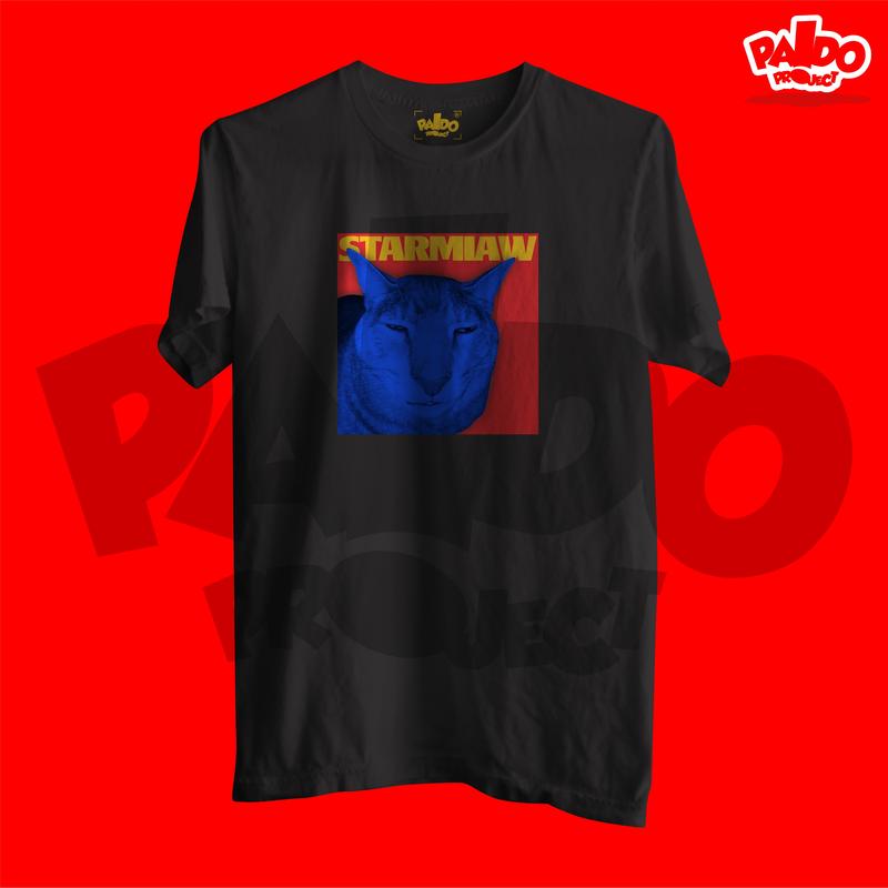 KAOS STARMIAW VOL2 HITAM LENGAN PENDEK Cotton Combed 30S 0