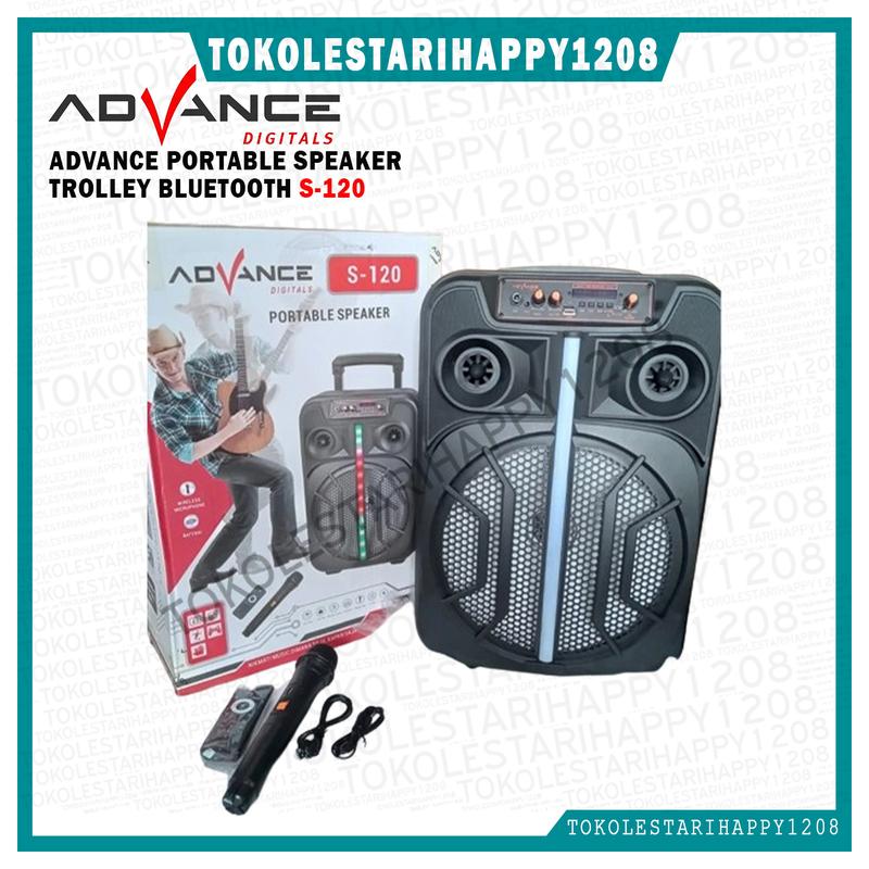 Advance Speaker 12 inci Meeting Karaoke Bluetooth S-120 Plus Mic Wireless Garansi Resmi 1