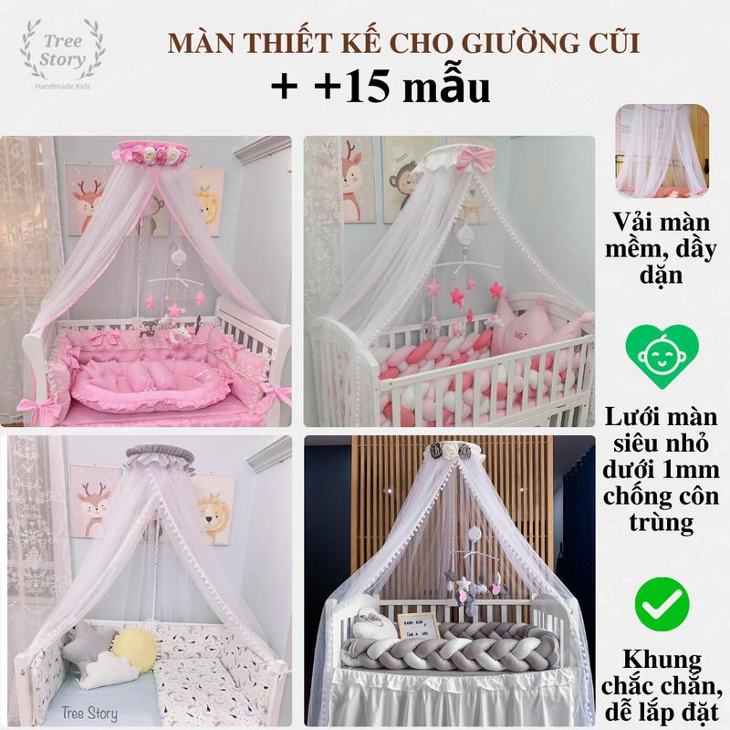 Màn cũi trẻ em kèm khung treo – mùng chống muỗi, côn trùng cho bé Tree Story