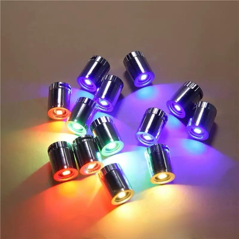 Combo 5 Cái Đèn LED Mini Nhỏ Bền, Chạy Bằng Pin, Bóng Đèn Đầy Màu Sắc, Phụ Kiện Đồ Chơi Điện Tử, Cho Nền Đèn Lồng, Có Đế Wick