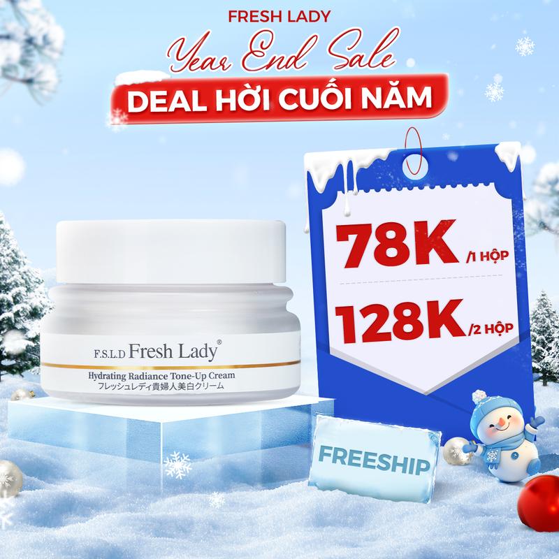  Kem Dưỡng Trắng Da Fresh Lady Hỗ Trợ Che Khuyết Điểm Nâng Tone Và Giúp Cải Thiện Mờ Nám - 15g 