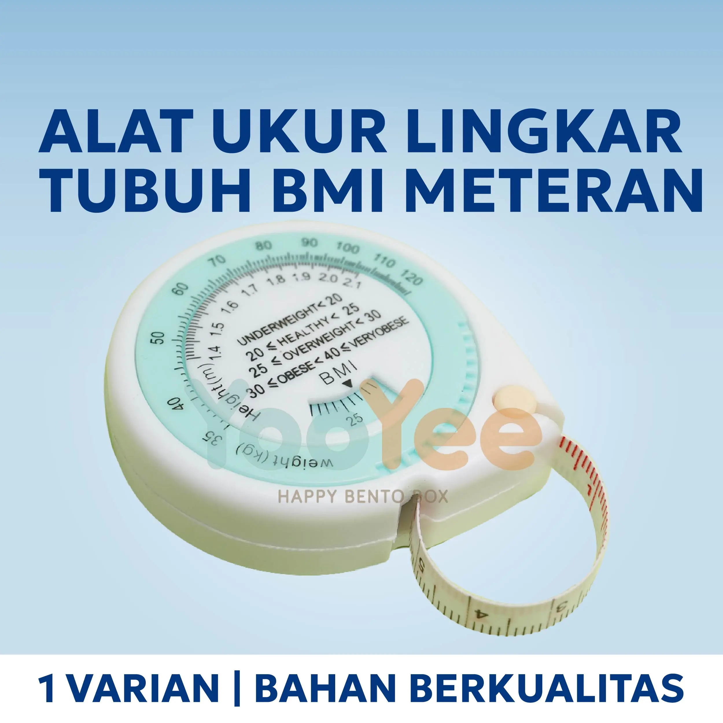 Yooyee Promo Alat Ukur Lingkar Tubuh BMI Bulat meteran gulung 150cm