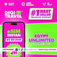 Gambar eSIM Egypt Mesir Unlimited Data Internet Roaming Travel | DIGITRAVEL eSIM Mesir Egypt Unlimited Internet Data Roaming Travel - 1GB/Day +TikTok iOS, 1 Hari dari DIGITRAVEL Kota Administrasi Jakarta Selatan 1 Tokopedia